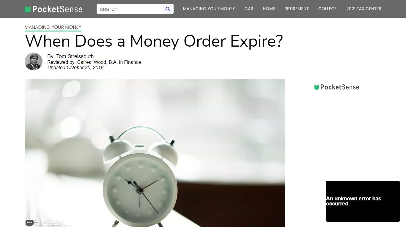 When Does a Money Order Expire? | Pocketsense